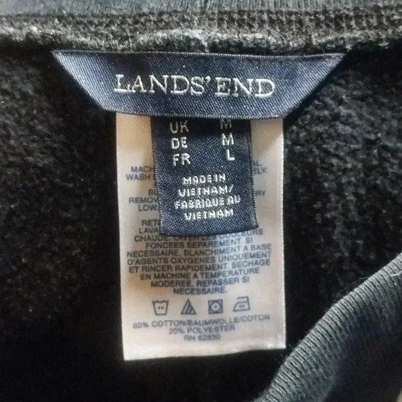 Lands' End Sport Knit Straight Leg Sweatpants Womens Medium Hike Camp Crop - Picture 7 of 9